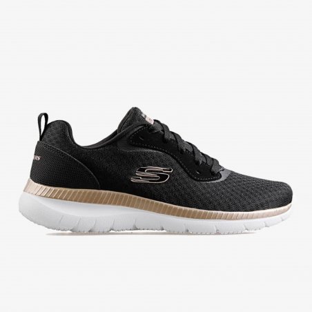 Skechers - Mesh Lace Up W/ Memory Foam - 12606-BKRG