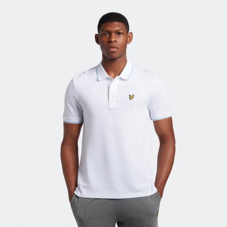 Lyle & Scott - Essentials Tipped Polo Shirt - SP1524VOG W190-Navy/ White