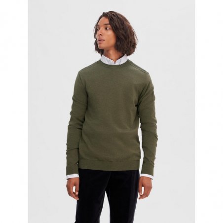 selected-slhberg-crew-neck-noos-16074682-ivy-green