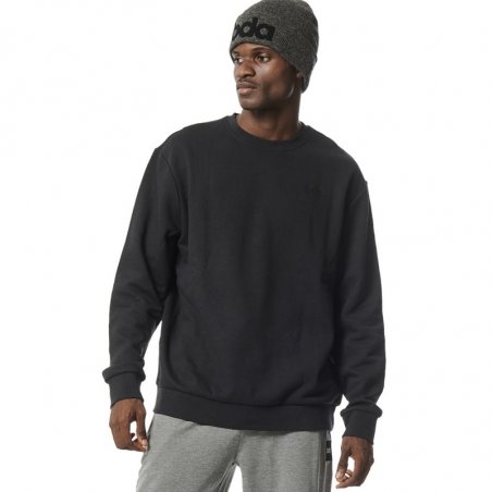 Body Action Men's Fleece Crewneck Sweatshirt - 063312-01-BLACK