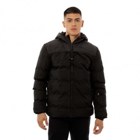 Be:nation Puffer Two Colors Puffer Jacket - 08302405-BLACK