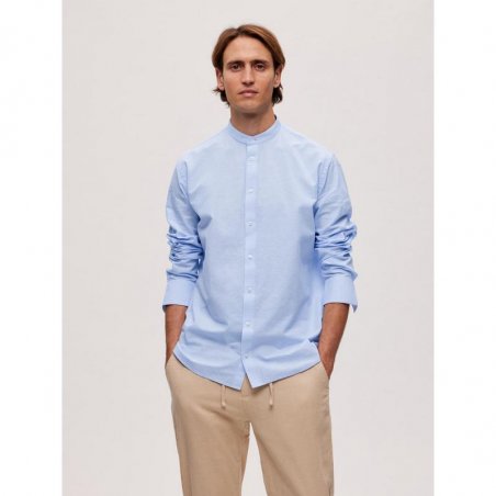 selected-slhregsun-shirt-ls-band-16079054-cashmere-blue