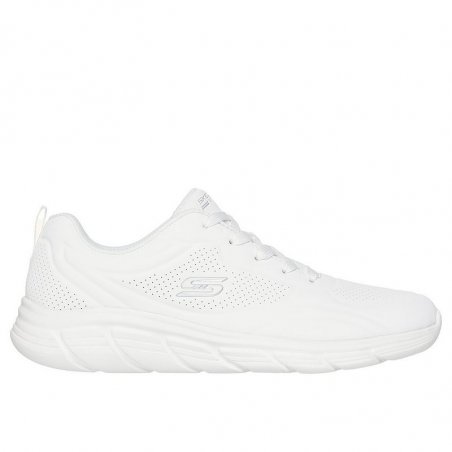 Skechers Debossed Pu Lace Up Sneaker - 117715-WHT