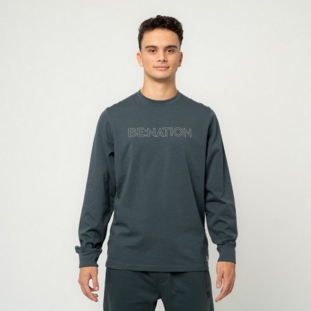 Be:nation Essentials Long Sleeve Tee - 06302504-PETROL