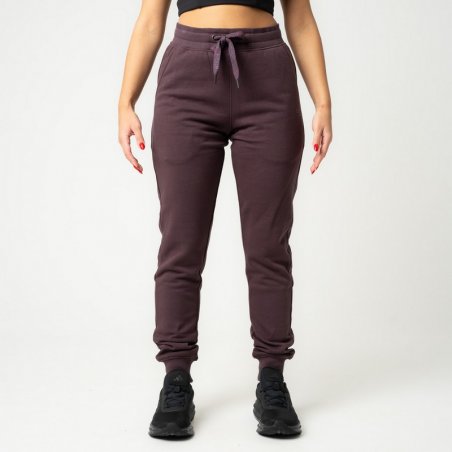 Be:nation Rib Hem Pant - 02102501-EGGPLANT