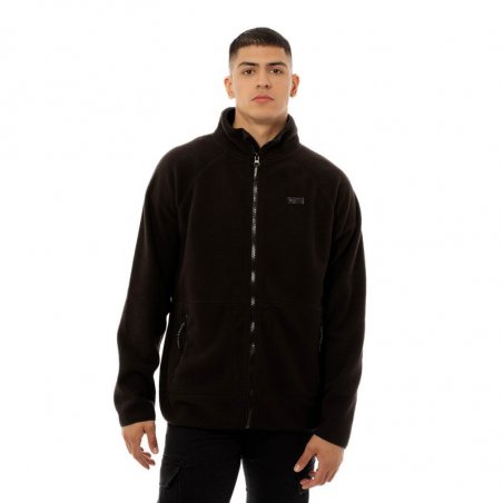 Be:nation Raglan Polar Fleece Full Zip Top - 07302403-BLACK