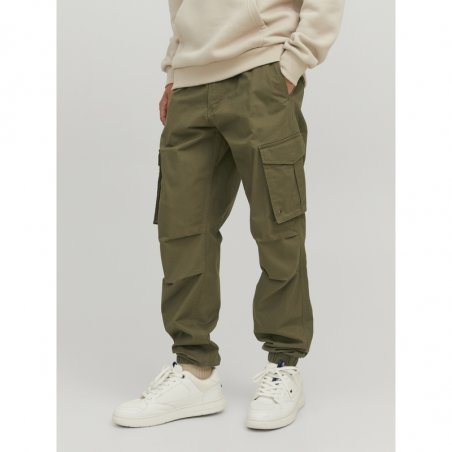Jack & Jones Jpstkane Noah Cuffed Cargo Noos - 12242264-OLIVE NIGHT