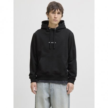 Jack & Jones Jornorrebro Emb Sweat Hood Noos - 12282861-BLACK