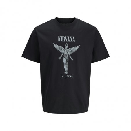 Jack & Jones Jprblunirvana Ss Tee - 12287521-BLACK