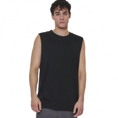 Body Action Men's Modal Sleeveless Tee - 043608-01-BLACK