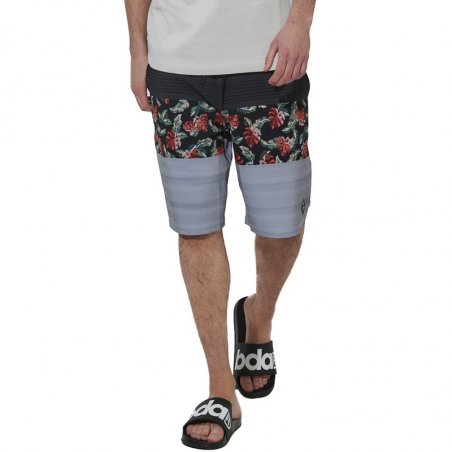 Body Action Men's Surf Shorts - 033625-01-NIGHT FLOWER