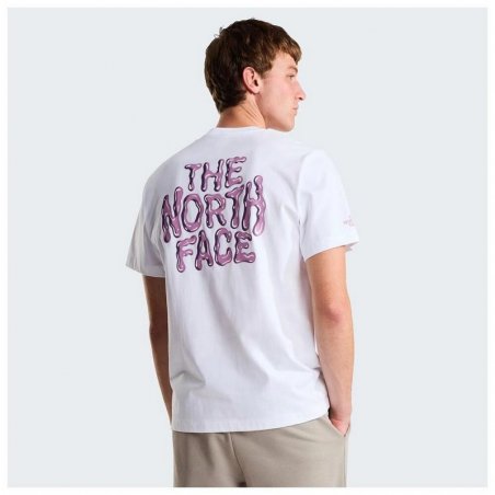 North Face M Drip Logo Relaxed Short Sleeve Tee-Gra - NF0A8GABFN41