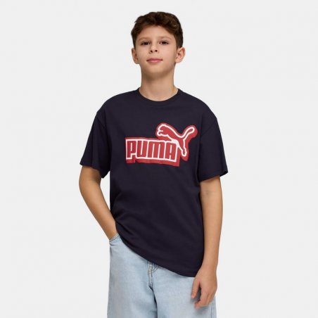 Puma Ess Logo Lab Relaxed Front Graphic Tee B - 693387-16