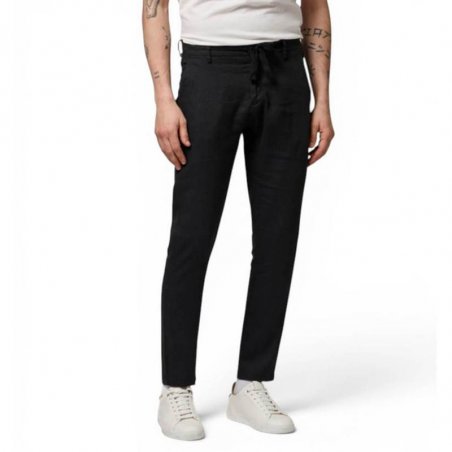 Gianni Lupo Linen Pants - MICHIGAN-BLACK