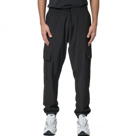Body Action Men's Poly Stretch Cargo Pants - 023625-BLACK