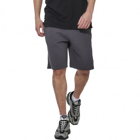 Body Action Men's Waffle Bermuda Shorts - 033631-ASPHALT GRANITE