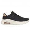 Skechers Durabuck With Metallic Heel Lace Up Fashion Sneaker - 177799-BLK
